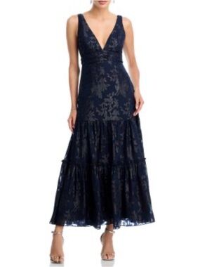 Aqua Jacquard Maxi Boho dress